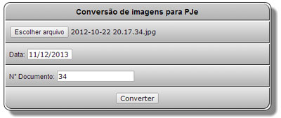 Programa Conversor Imagem PJe